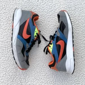 Nike Air Base 2 II Multicolor 8.5 Grey Orange Blue White Mens Max